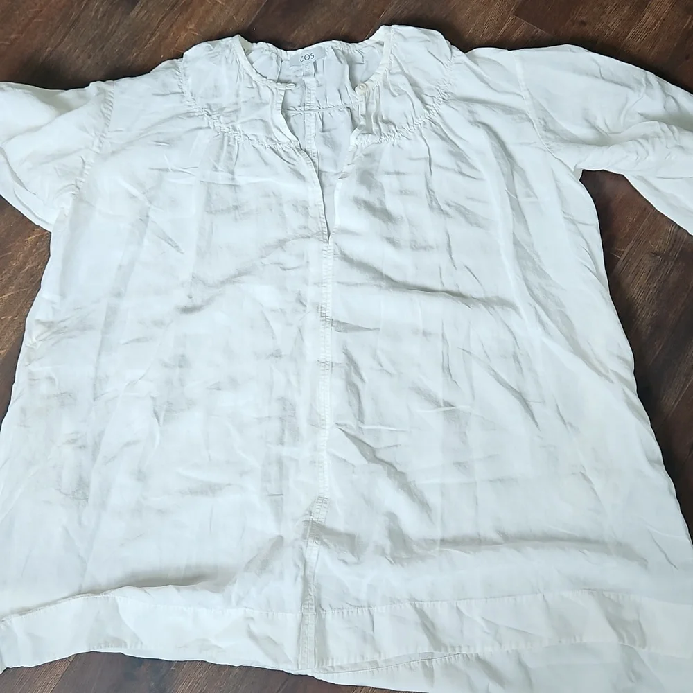 COS Oversized Gathered Mini Linen Blend  Small